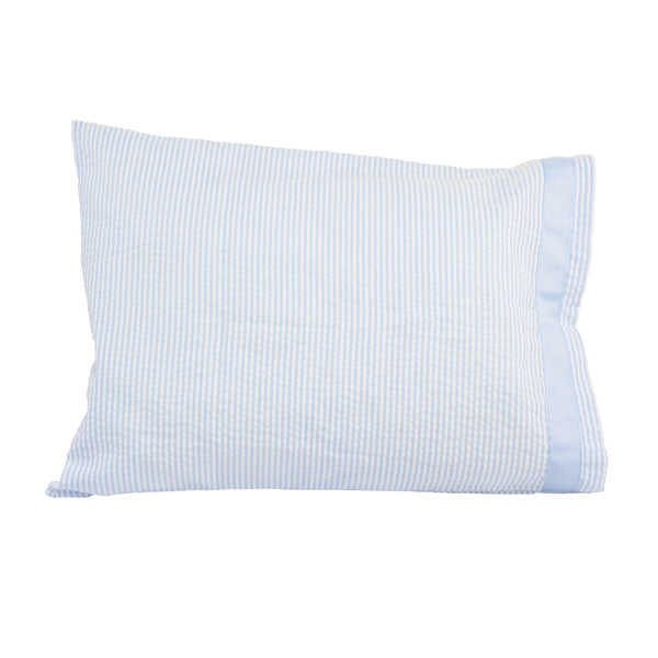 Baby Blue Seersucker Infant Pillowcase