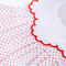 Red Polka Dot Dress with Scalloped Collar - Amanda