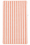 Coral and White Beach Towel