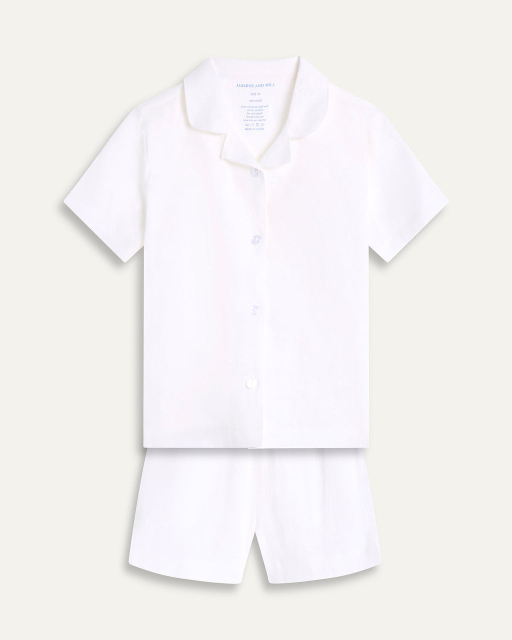 Jasmine & Will x TMM Classic Christmas White Pyjamas- PRICE INCLUDES MONOGRAMMING