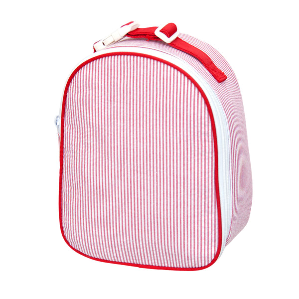 Red Seersucker Lunchbox