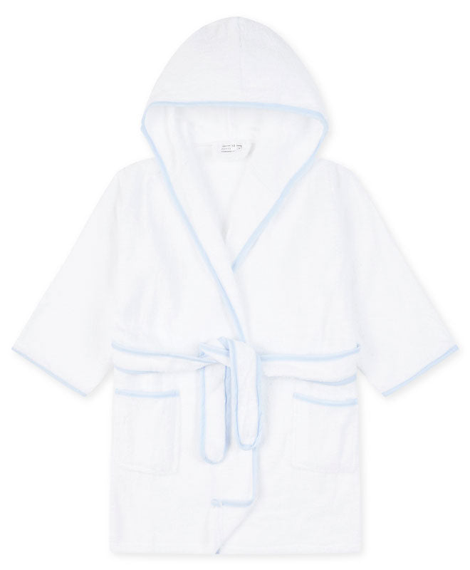 Piped Children's Robe - Blue – The Monogram Mode