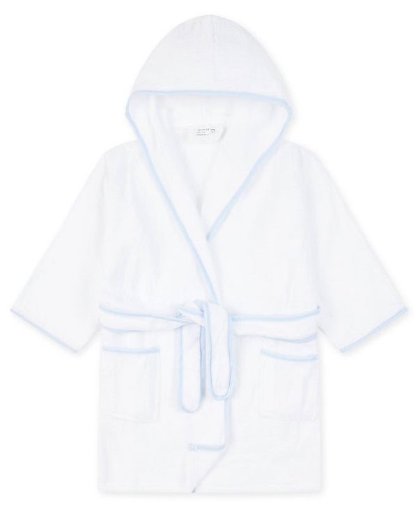 Piped Children's Robe - Blue