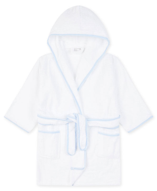 Piped Children's Robe - Blue
