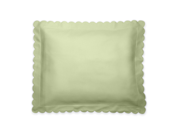 Spring Green Diamond Pique Boudoir Pillow