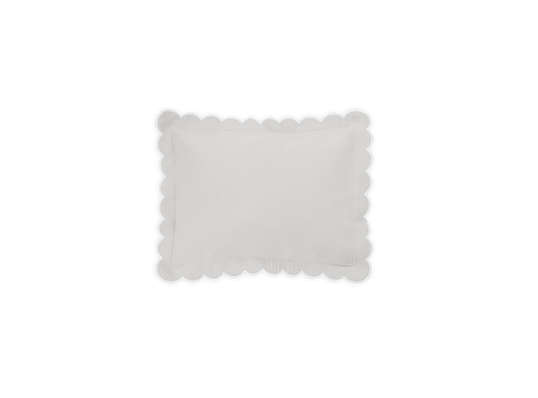 Silver Diamond Pique Boudoir Pillow