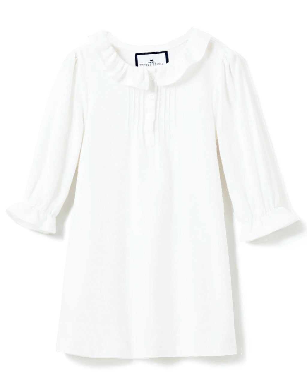 White Victoria Flannel Nightgown