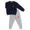 Navy & Grey Marle Crew Neck Tracksuits