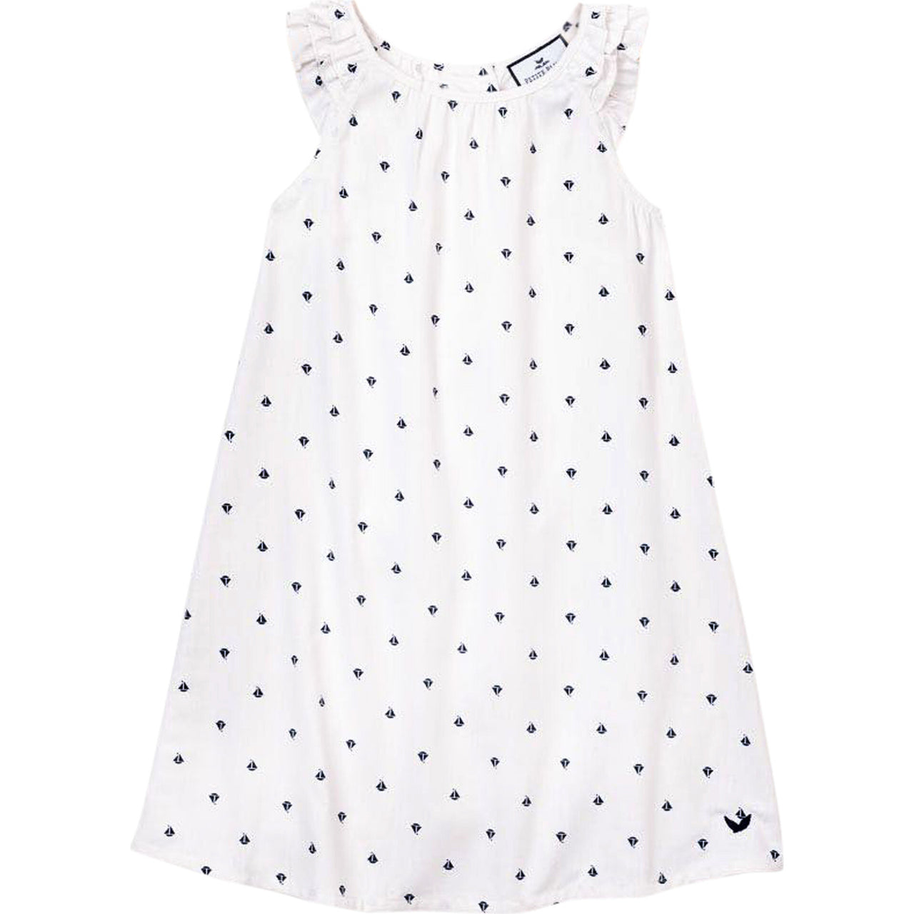 White Amelie Sailboat Nightgown
