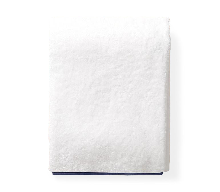 Navy Piped Edge Towels
