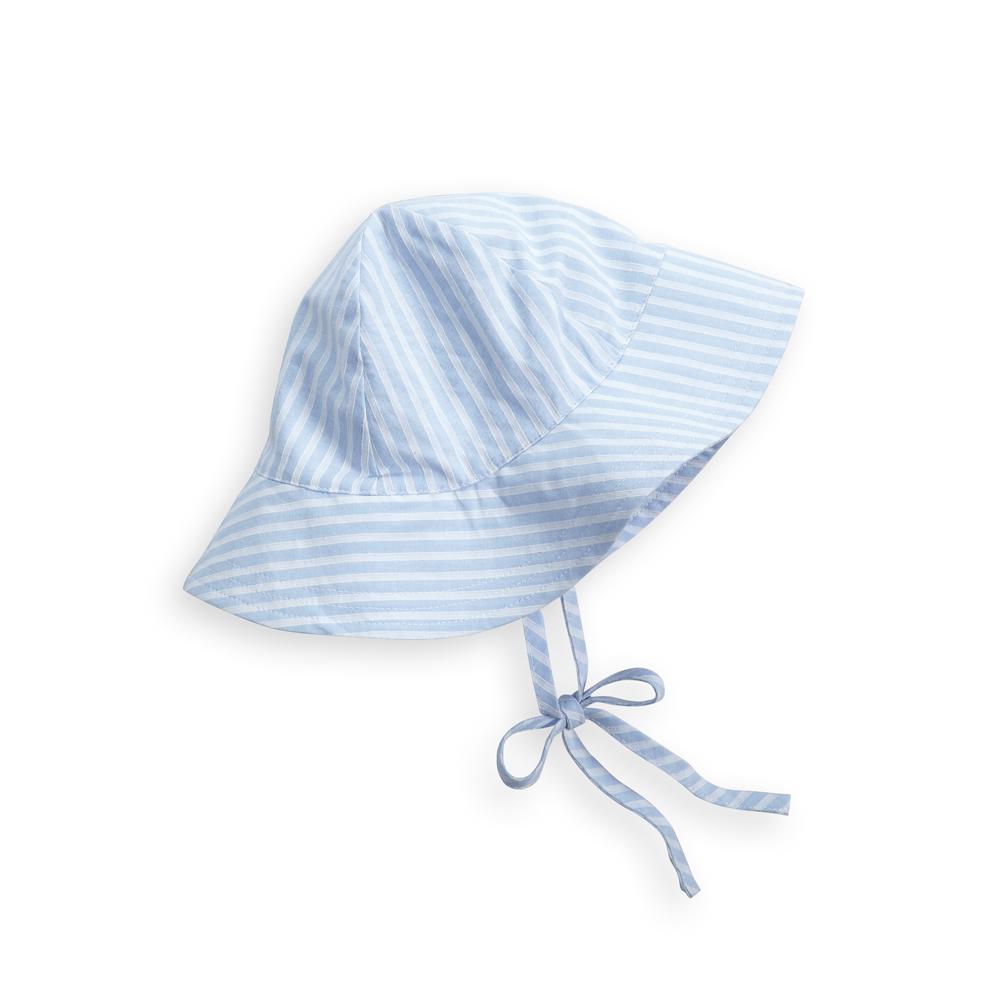 Spring Sun Hat - Blue Candela Stripe